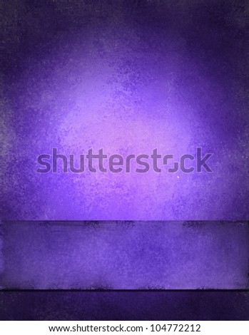 abstract purple background paper design and ribbon template border, vintage grunge background texture, elegant black vignette on border, for web design layout, book cover or fancy brochure certificate