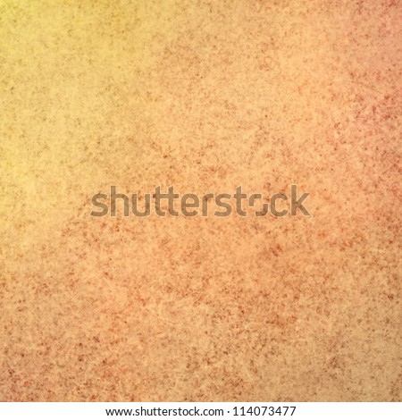 abstract peach background or orange background with yellow corner and sponge vintage grunge background texture for elegant brochure background or web template background, has paint art canvas design