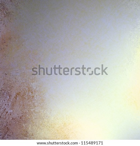 elegant abstract white background light design or bright shiny gray background  layout with vintage grunge background texture border of old paper with sunny spotlight blur for interesting brochure ad