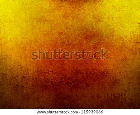 abstract gold background autumn design with vintage grunge background texture, warm brown yellow background gradient color with grungy black border for web template background brochure or paper design