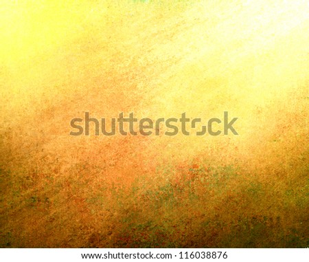 abstract gold background sunny design with vintage grunge background texture, warm brown yellow background gradient color with grungy black border for web template background brochure or paper design