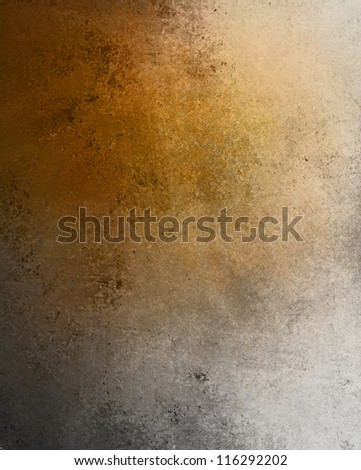 abstract brown background paper or white background gold design with gold beige vintage grunge background texture and warm sepia background light color on black border, blank web or template brochure