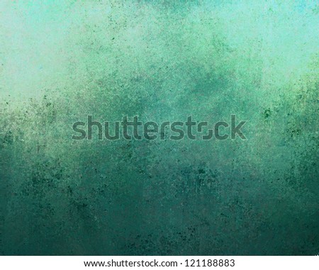 rough abstract blue background layout design with vintage grunge background texture, teal or green gradient color with dark or black border frame for web template background or brochure paper backdrop