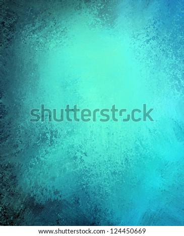 abstract blue background color grunge on black, rough distressed vintage grungy background texture design, bright middle for text, website template background, old messy retro wall style paint