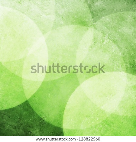 abstract geometric background circle balls or round shape design elements layered in abstract pattern, green background, rough distressed vintage grunge background texture, bright fun light background