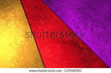 abstract layer background geometric shape pattern, bright colorful purple background red gold paper styled poster or banner, fun paint grunge background texture canvas, modern abstract art design