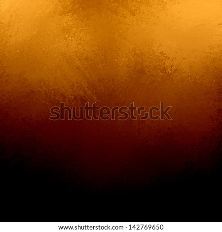 abstract orange background black brown autumn fall background with vintage grunge background texture gradient design or warm sepia background invitation or web template, blotchy paint wall canvas