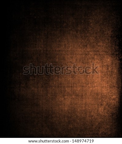 abstract brown background canvas texture with brush strokes vintage grunge background texture, distressed messy black vignette border, brown color spotlight with copy space, country western background