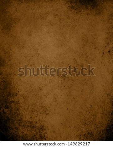abstract brown background, country western style earth tone with vintage grunge background texture, dark brown paper with black grungy worn edges, rough distressed texture layout design for web