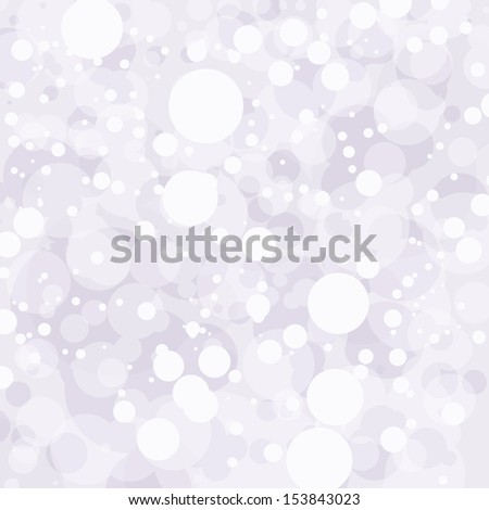 Christmas lights background, white dazzling stars or glittery bubble circles on gray background