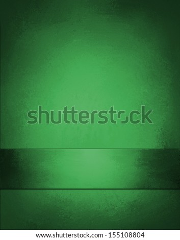 beautiful green background Christmas color layout with vintage grunge background texture design and ribbon stripe on bottom border for web layout design and posters ads brochures and graphic art