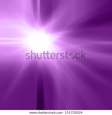 abstract purple background with white shining star or sunburst design layout, sunny zoomed out blur for website or brochure design templates