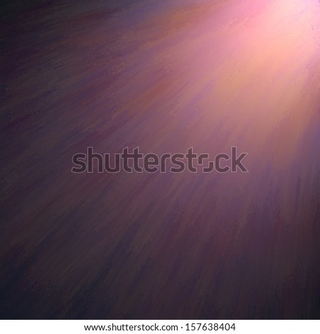 abstract background sunlight streaming from heaven or corner concept illustration, dark border and bright spotlight area for text, dramatic lighting, pink black background, grunge distressed texture
