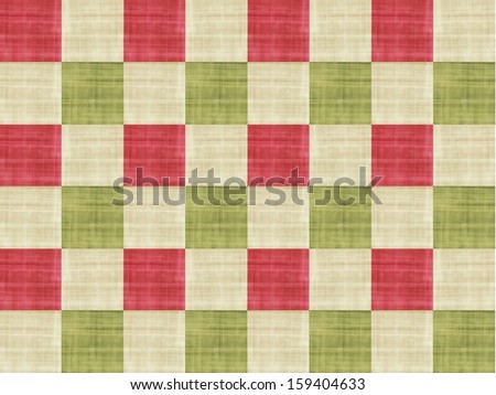 abstract checkered background green red and white color background pattern design, Christmas color background for web or wrapping paper design, holiday festive country brochure poster or ad backdrop