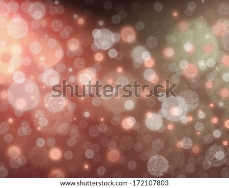 abstract red background glitter lights round shapes geometric circle background sparkling fantasy dream background bright white festive bubble Christmas background blur bokeh lights, shine texture