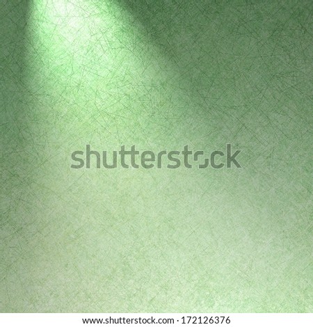 blank product display background with space for title or product image, soft faded parchment grunge or linen canvas texture illustration, empty wall room design spotlight background green color layout