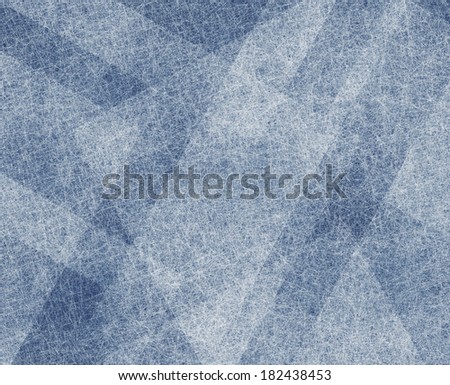 abstract blue background design with white linen layers of transparent material, squares and rectangle diagonal shapes in artsy checkered pattern design