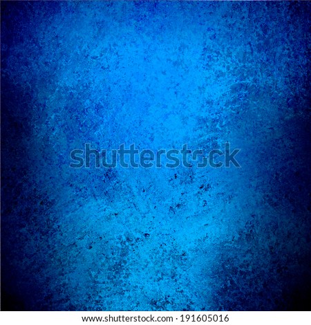 abstract blue background with black side borders, soft distressed vintage texture, blue wall with black shadows
