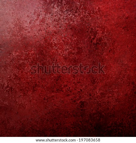 old red wall background paint, vintage worn distressed border and grunge paper texture with sponged black grungy messy stains, smeared red and black paint