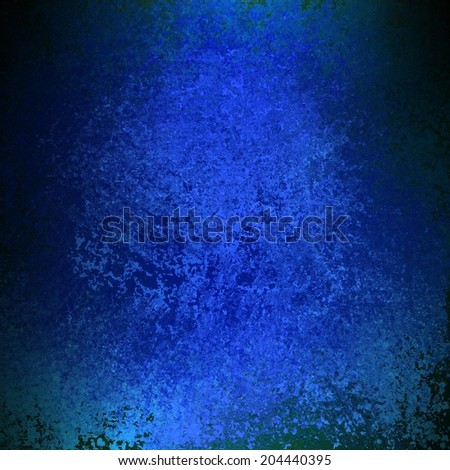 solid blue background design with distressed vintage texture and black border, dark blue paper, old painted blue wall background