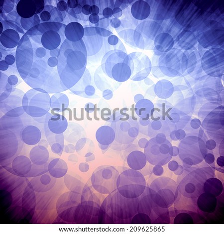 blue purple pink and white bokeh lights background with dark border and bright center with circles and bubbles