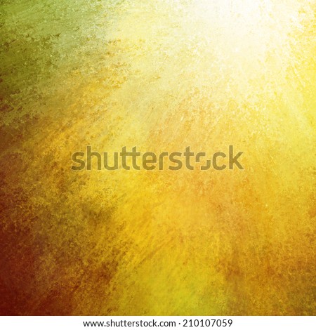 old yellowed vintage background paper with distressed grunge texture and bright corner lighting