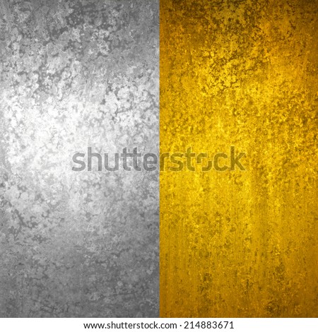 silver and gold background graphic art textures, gold foil and silver foil sidebar panels
