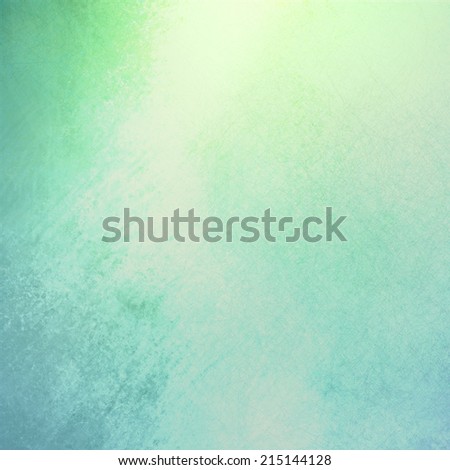 blue green background with texture and bright beam of sunlight streaming from top border