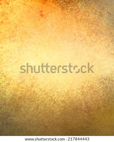 pale gold background paper, vintage texture and distressed soft bright yellow color with dark brown gold grunge border design