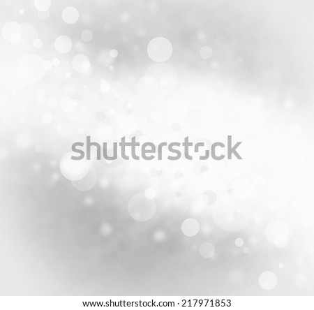 abstract white bubble background, bright stripe of white bokeh lights background design on faded gray color border, sparkles and shimmery circle shape background