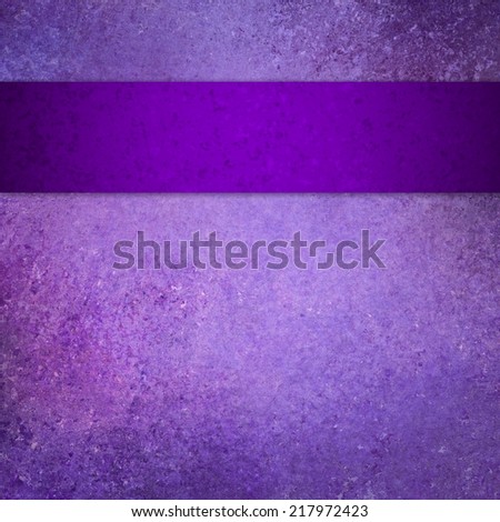 purple background with ribbon stripe, vintage grunge background textured purple painted wall