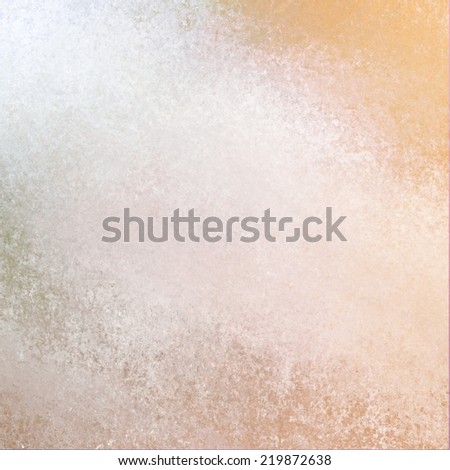 white peach background texture design. blurred sponged white paint angled on orange backdrop.