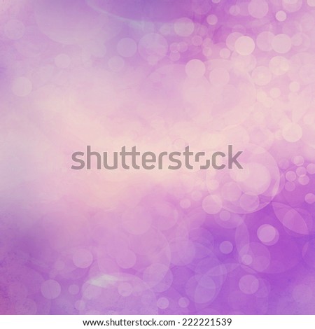 yellowed purple and pink bokeh background, faded cloudy white Christmas lights sparkling in the sky. Fantasy background design.