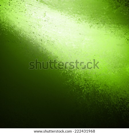 black white and green background spotlight with texture and bright beam or color splash streaming from top border at a diagonal angle