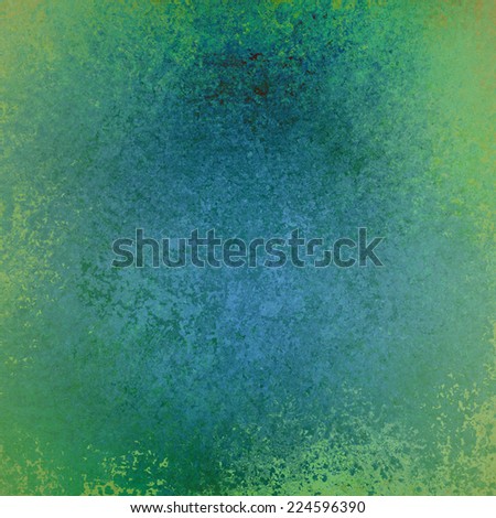 green background paper, blue center with distressed vintage texture