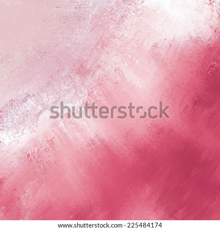 abstract pink background pale stripe of light messy white grunge paint on dark pink color border corner