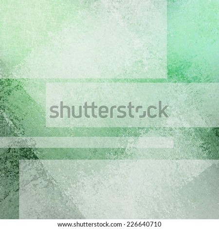 green abstract background with blank white text boxes for titles or labels