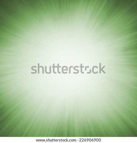 bright white sunburst design on green background with zoomed in effect border, blank product display background
