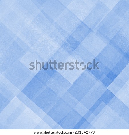 abstract background blue and white square and diamond shaped transparent layers in diagonal pattern background