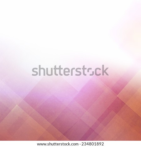 abstract orange and pink background with white border and diagonal stripes and diamond block shaped pattern design