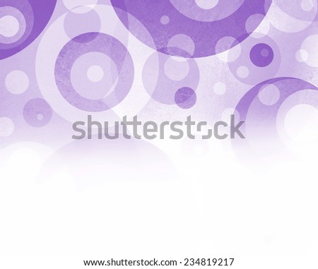 fun purple and white background with circles and target ring shapes in abstract pattern design