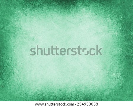 green background with light center and dark vignette border with vintage grunge texture design