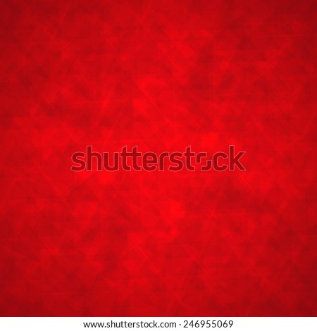abstract triangle background with red geometric angles and lines in fine detail pattern, shimmering glitter metallic background foil layout