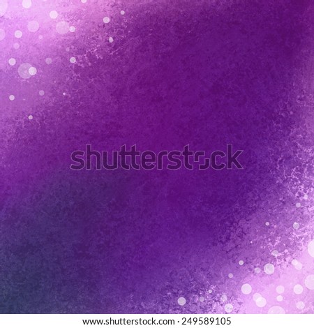 purple background with white corner grunge and sparkling bokeh lights or star design on border