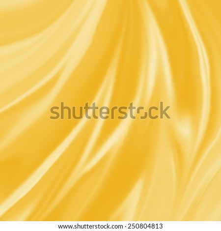 gold material background illustration, elegant waves of gold silk or satin fabric flowing or draped in abstract design