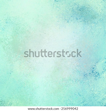 old vintage sky blue background illustration, distressed old texture and white and blue blurred color paint, old background paper