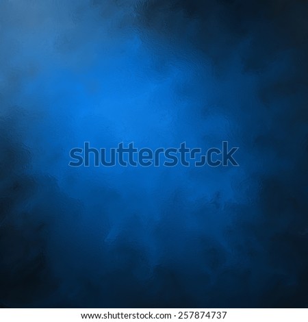 abstract black blue background, elegant gloss or glass textured brush strokes, painted black and blue wall with corner spotlight and dark shadows