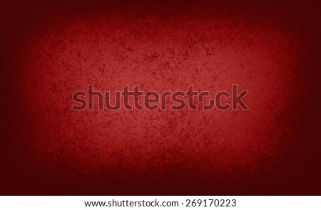 abstract red background or Christmas paper with bright center spotlight and black vignette border frame with vintage grunge background texture black paper layout design of light red graphic art
