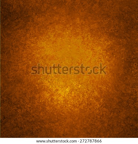 Copper background. Orange background. Black grunge textured border. Metal background paint. Autumn background.