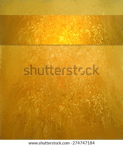 Gold background. Luxury shiny gold texture. Vintage gold background. Gold ribbon. Yellow orange background. Gold website template.